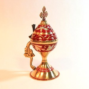 สปริงเกลอร์น้ำมนต์ทองเหลืองแข็งแบบจำลองทางศาสนาของโบสถ์โลหะขัดเงาเทคนิค - Product Image 5