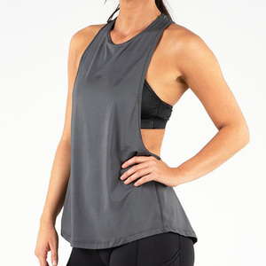 Conception personnalisée Gym Stringer Workout Débardeurs Pour Femmes Gris Couleur Respirant Fitness Porter Dames Débardeurs - Product Image 4