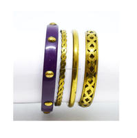 Bracelet de haute qualité indien Bollywood multicolore boîte de bracelet uni pour femmes et filles mariage Bracelet fait main Churi ensemble bijoux