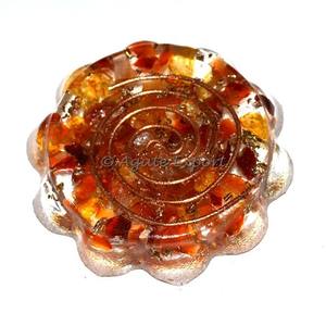 Feng Shui Chakra Stone <b>Paperweight</b> Natural Crystal Orgone Agate Gemstone Carved Home Decoration Style Love - Product Image 1