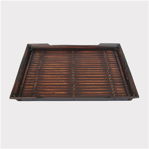 Natural Bamboo <b>Rectangle</b> Serving Tray Single-Tier Wooden Countertop <b>Coffee</b> <b>Table</b> for Kitchen Bathroom Wardrobe for Food Serving - Product Image 1
