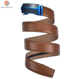 Ceinture en cuir véritable marron pour homme, style italien vintage, ceinture décontractée en cuir véritable, haute qualité, 125 cm, ceinture pour homme - Product Image 2