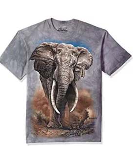 Camiseta personalizada 100% de algodón orgánico para hombre, antiarrugas, antiencogimiento, transpirable e impresa con diseño de animales en cualquier color - Product Image 2