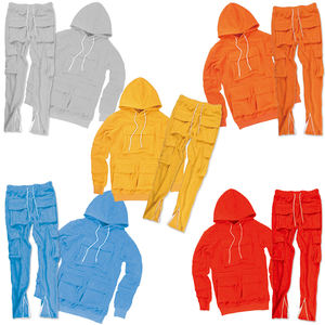 2022 Autumn Winter Cotton <b>Sweatpants</b> and Hoodie Jogger Custom Plain <b>Women</b> Sweatsuit Tracksuit Crewneck Sweatshirt Set Feature Wi - Product Image 5