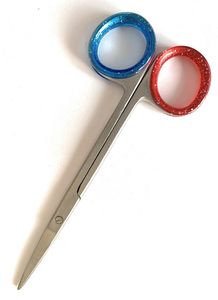 Ciseaux de salon professionnels de qualité supérieure en acier inoxydable bleu avec lames tranchantes, vis réglable et repose-doigts - Product Image 6