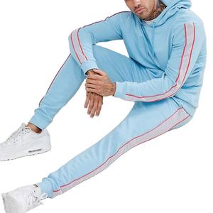 Nuevo diseño de los hombres ropa deportiva gimnasio corriendo ropa sudaderas con capucha Jogger trajes de chándal - Product Image 1
