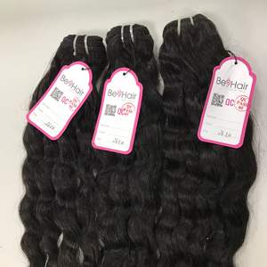 VIRGIN Remy Double Machine natural wavy bundles High Quality vietnamese HUMAN HAIR EXTENSION at wholesale price - Product Image 6