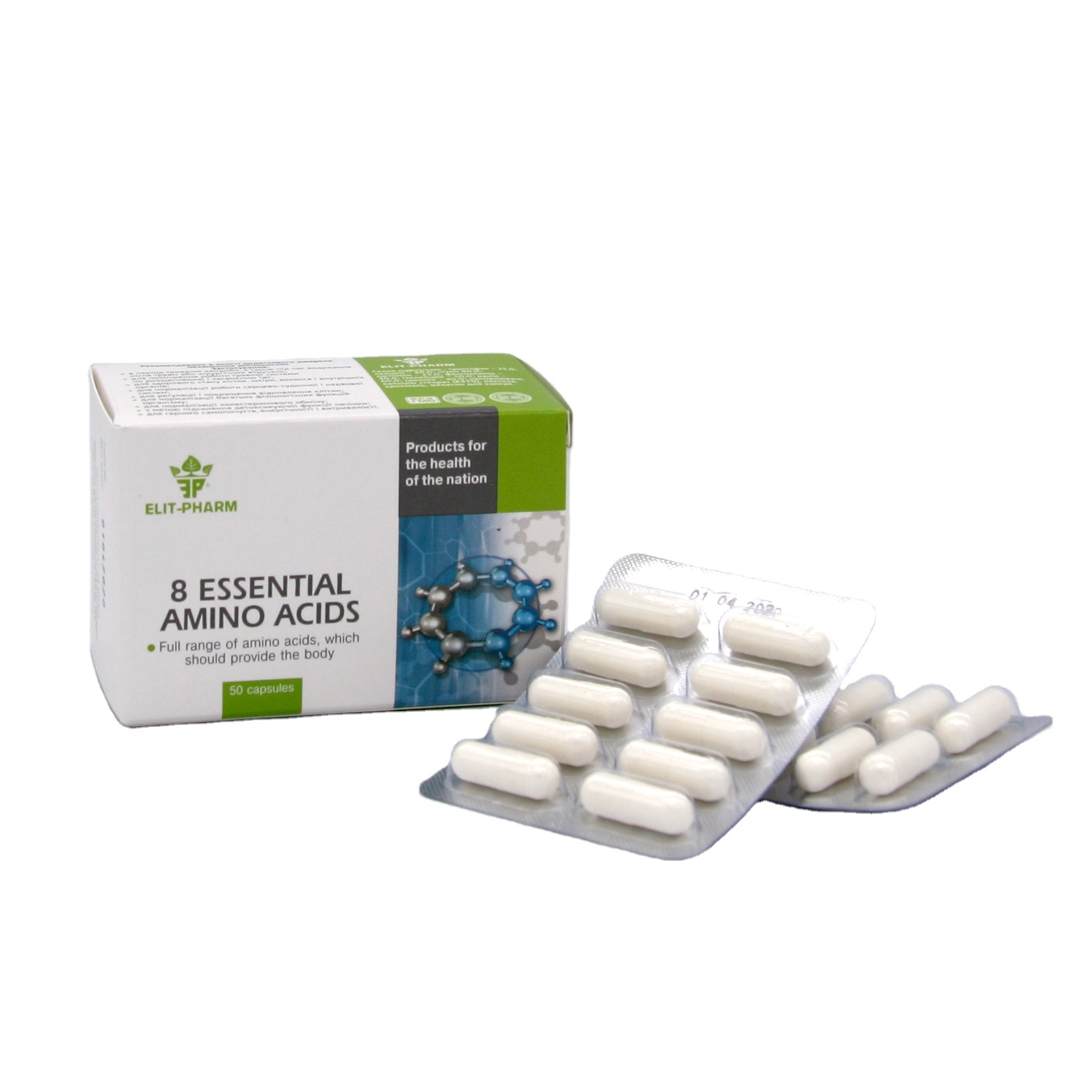 8 незаменимых аминокислот, капсулы для иммуностимулирования для питания желудка, печени, поджелудочной железы и кишечника