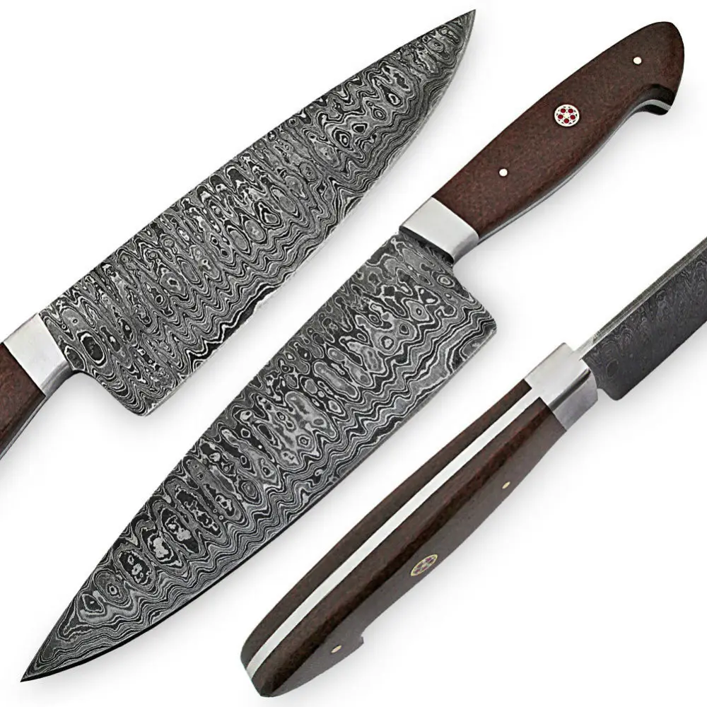 Low Price Hot Sale in Stock Professional Premium High Quality Custom size Hand Made Kitchen Damascus Knives
