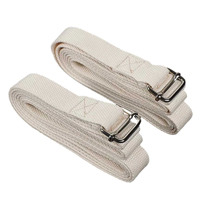 Großhandel Premium Verstellbarer Komfortabler Unisex Nylon-Baumwoll-Yoga-Gürtel Hochwertiger Dehnbarer Polyester Fitness-Studio-Übungsriemen