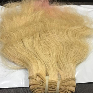 Extensions de cheveux naturels indiens, mèches de cheveux humains à Double tissage fait à la Machine, bouclés, de couleur Blonde et rose, livraison rapide, - Product Image 1