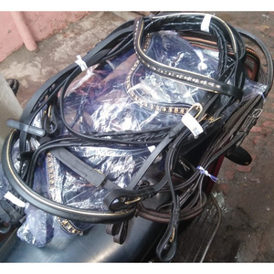 VENDO Halter de cuero elegante CUERO GENUINO Caballo talabartería Ecuestre Halter dólar 7 tamaños FULL COB SHETLAND - Product Image 3