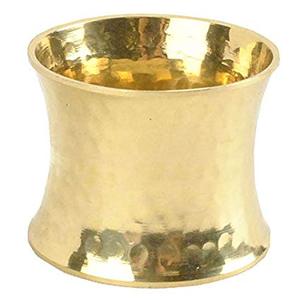 Rond de serviette côtelé nickelé plaqué argent fabriqué en laiton nickelé boucle anneau en métal anneau de serviette emballage Simple - Product Image 5