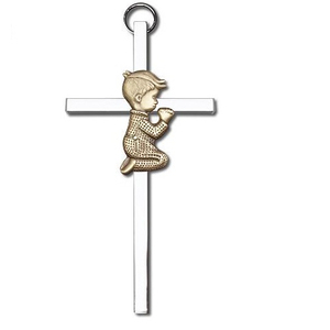 Colgante de pared de Latón chapado en níquel para bebés, suministros de iglesia de oración, Brassworld, India - Product Image 1