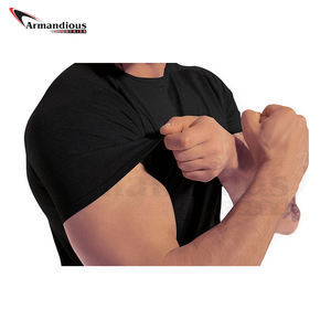 2025 gros hommes décontracté entraînement T-Shirt rond col rond conception 100% coton séchage rapide solide motif à manches courtes conçu Sport - Product Image 6
