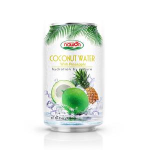Eau de coco en conserve NAWON 500ml, bouteille en verre, sans sucre ajouté - Product Image 1
