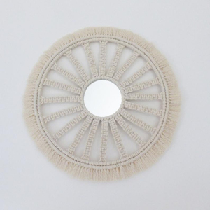กระจก macrame ที่สง่างามและสวยงามคุณภาพสูง - Product Image 1