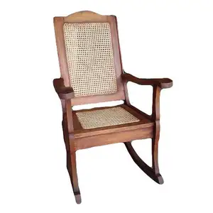 Industrial & vintage Indian solid wood & genuine leather Dining Chair