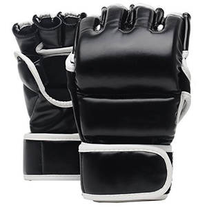 2021ที่มีคุณภาพสูงครึ่งนิ้วมวยถุงมือ Mma หนังเทียม - Product Image 1