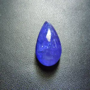 Wholesale Price Top Quality Deep Blue Color Tanzanite Cabochon Pear Drops Size 10x14MM