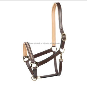 Selle anglaise en cuir cousu, en cuir cousu de cheval rembourré, licou, personnalisé, vente en gros avec matériel en laiton - Product Image 3