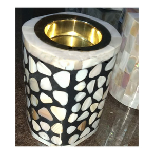 Qatar Popular Mother Of Pearl Bone Inlay Candle Bakhoor <b>Burners</b> - Product Image 1