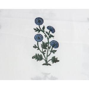 Carolina <b>Teal</b> Stone Blue Block Print 100% Soft Cotton Floral Quilting Fabric by the Yard for Indian Style Bags - Product Image 5