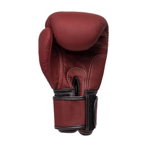 Gants de boxe en cuir PU, couleur Maroon, professionnel, 12 OZ, 100 pièces, avec étiquette personnalisée - Product Image 2