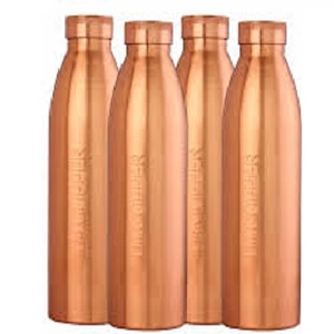 Pure Copper <b>Water</b> Bottle with Advanced Leak Proof Protection and Joint Less Ayurveda and Yoga Health Benefits - Product Image 3
