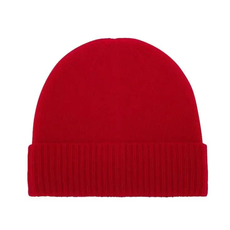 Prix bon marché vente en gros 100% acrylique logo personnalisé 3D broderie bonnet tricoté chapeau pli bonnet d'hiver