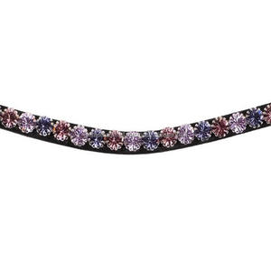 Equine-banda ostentosa para cejas de caballo, banda para cejas en forma curva para caballos con botón a presión para lazos - Product Image 2