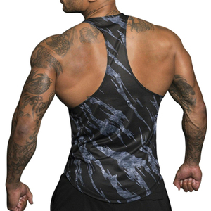 2022 Factory Price <b>Low</b> <b>Cut</b> Men Gym Wear Fitness Tank <b>Top</b> Mens Undershirts Cotton High Quality - Product Image 2