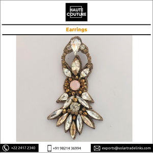 La mejor oferta en oro plata Marqués gotas guirnalda en forma de cuentas facetadas pendientes de araña para la noche de bodas y ropa de fiesta - Product Image 5