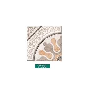 กระเบื้องปูพื้นพอร์ซเลนลายดอกไม้สีเทาหรือสีขาวตกแต่ง 40x40ซม - Product Image 6