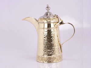 Abdallah Haleeb de Service En Laiton Arabe Lait pot En Laiton et Cuivre Abdallah Arabe Lait Pot Servir Dernière Conception Nouvelle Conception Haleeb - Product Image 5