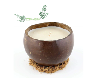 Best Seller 2025 Tazón de vela de cáscara de coco/Tazón de cáscara de coco para vela con logotipo grabado con láser Hecho en Vietnam por Eco2go - Product Image 6