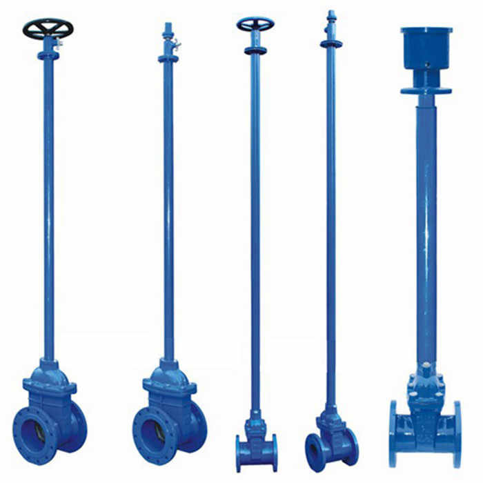 Factory Resilient Seated Underground Gate Valve with Extension Spindle