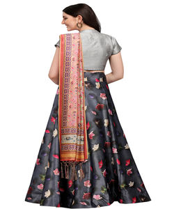Elegante diseñador indio seda colorido impreso Lehenga Choli con Dupatta ropa tradicional precio al por mayor Ropa Étnica Surat ropa Shalwar Kameez - Product Image 6