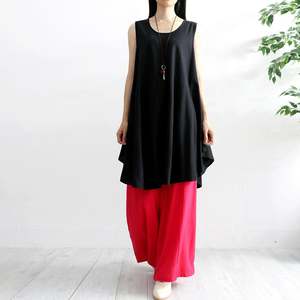 2021 Vintage verano Midi-Length Maxi vestido para mujer elegante Lino satén Floral bordado cremallera sin mangas estilo Casual - Product Image 1