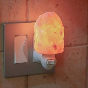<b>Himalayan</b> <b>Salt</b> <b>Lamp</b> Night Light Natural Shape Organic Material Eco-Friendly Handmade USA/<b>UK</b> Plug Improve Health Air Purifier - Product Image 5