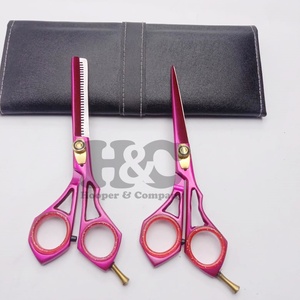 Ciseaux de coupe de coiffure japonais professionnels ensemble de ciseaux bleus de nouveau Style avec des ciseaux à pointe de lame tranchante de bonne adhérence - Product Image 4