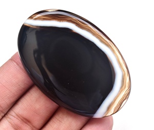 Cabochon en Agate banderole, perles de pierres précieuses naturelles, en vrac, meilleure vente - Product Image 2