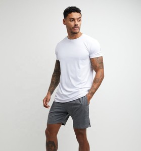 Conjunto de pantalones cortos de verano para hombre, camiseta blanca transpirable personalizada con pantalones cortos grises, conjunto doble - Product Image 3