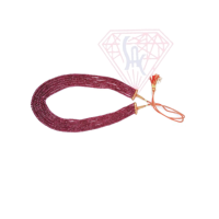 Magnifique collier de perles de pierres précieuses rubis teintes certifiées AIGS, 24 pouces, aux meilleurs prix