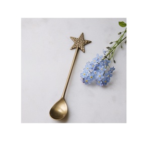 Cuillère à thé en laiton, pour design de poignée, mignonne, polie pour taille personnalisée et cuillère de table à manger, vente en gros, - Product Image 3