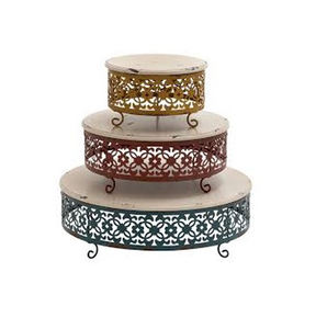 Serveurs de gâteaux les plus vendus Supports à gâteaux en métal très exigeants Nouvelle arrivée Présentoir à gâteaux au design moderne à bon prix - Product Image 2