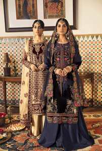 Colección de Shalwar Kameez, bordado frontal hecho a mano, indio, paquistaní - Product Image 3