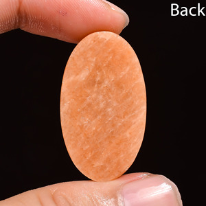 ลูกปัดหินขนาด30.5กะรัตอเมซอนทรงหลังเบี้ยลูกพีชธรรมชาติ - Product Image 2