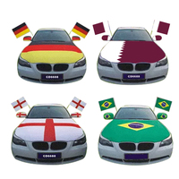 Housse de capot de voiture personnalisable avec drapeau du Maroc pour la publicité commerciale, produit promotionnel