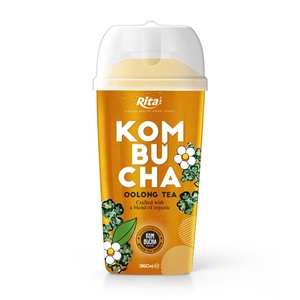 Cheap Price Vietnam Supplier 360ml Pet Bottle Oolong Flavor Kombucha Tea Drinks Iced Tea PET GREEN TEA PEACH LEMON ETC